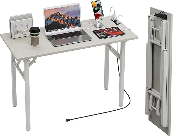 TEMI Small Computer Desk Folding Table