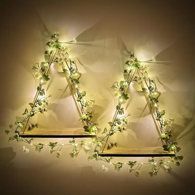 Triple Artificial White Flower Garland