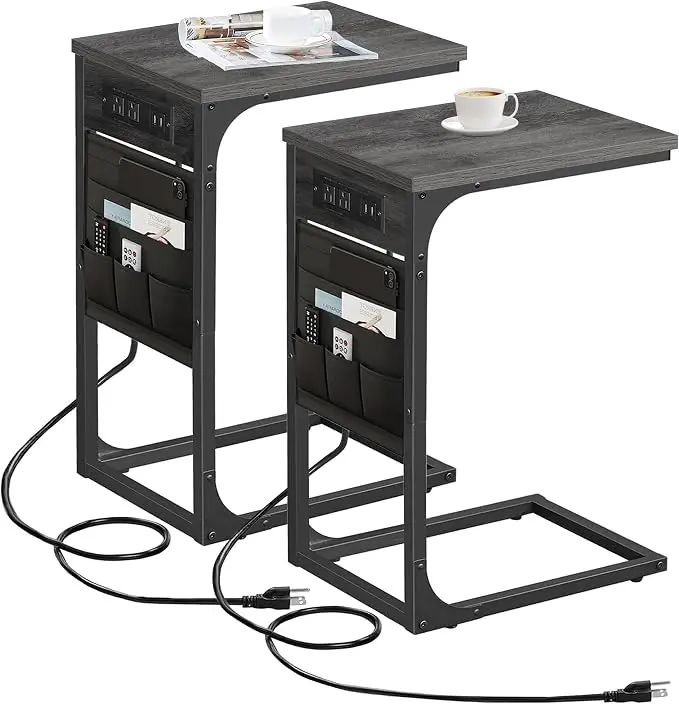 TUTOTAK C Shaped End Table