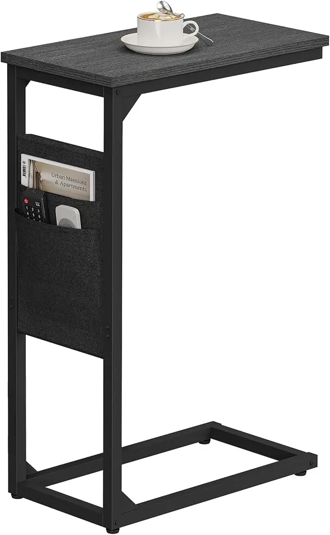 TUTOTAK C Shaped End Table, Side Table