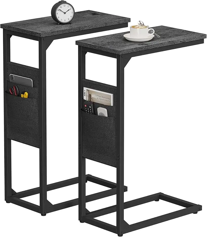 TUTOTAK C Shaped End Table, Side Table