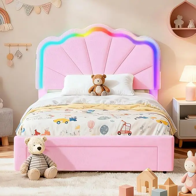 Twin Multifunctional Upholstered Bed,Children’s Bed