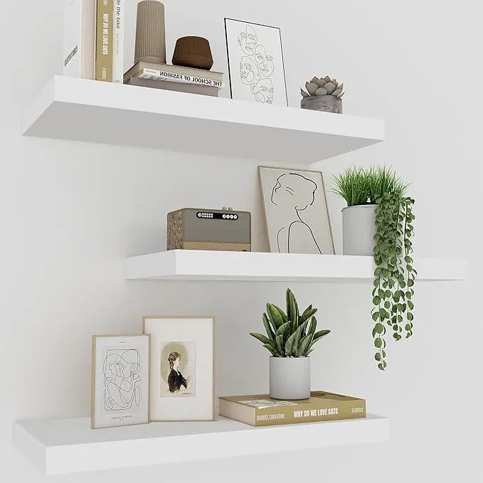 Upassion White Floating Shelves