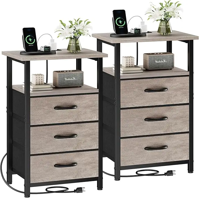 Vagusicc Nightstand Set of 2