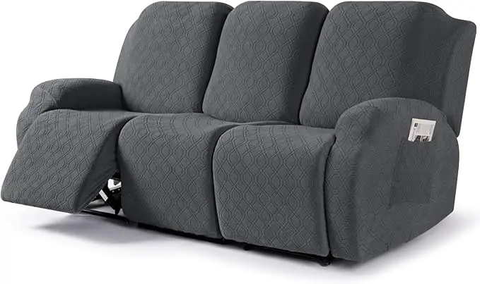 VANSOFY Recliner Covers, 3-Pieces Stretch Reclining Couch Covers