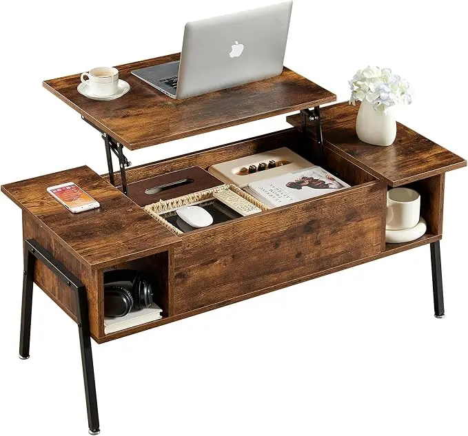 VECELO Wood Lift Top Coffee Table