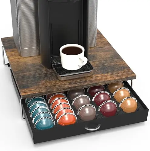 Vertuo Pod Holder Drawer, Fits 30 Large or 60 Small Capsules