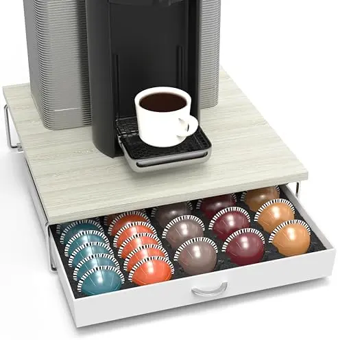 Vertuo Pod Holder Drawer, Fits 30 Large or 60 Small Capsules