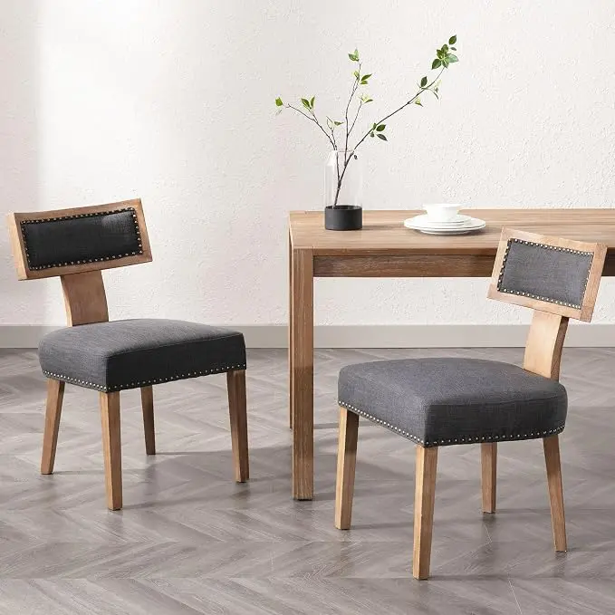 VESCASA Linen Upholstered Dining Chairs