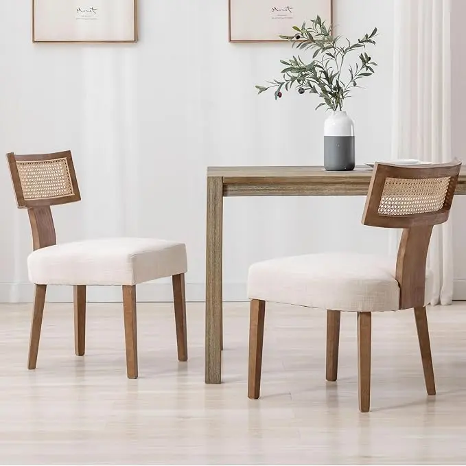 VESCASA Linen Upholstered Dining Chairs