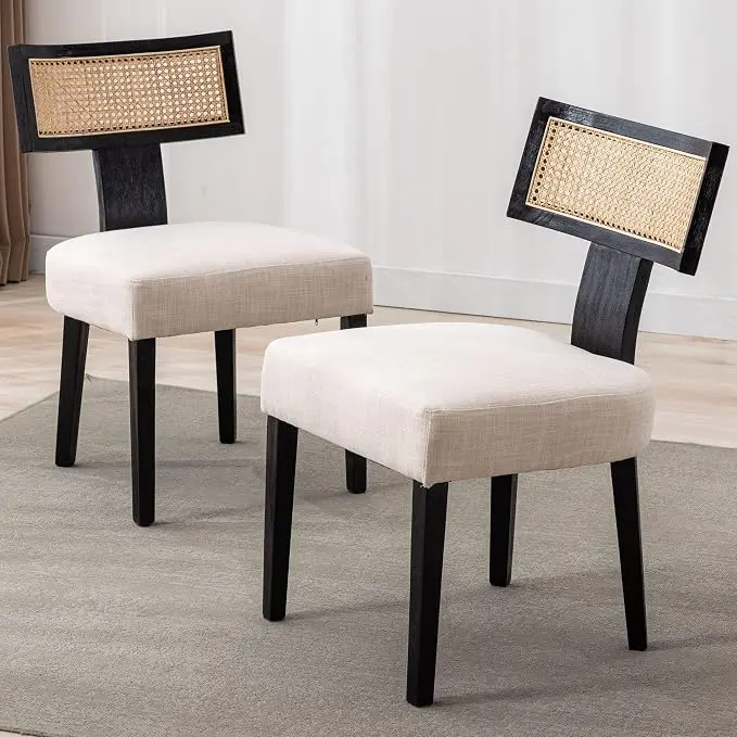 VESCASA Linen Upholstered Dining Chairs