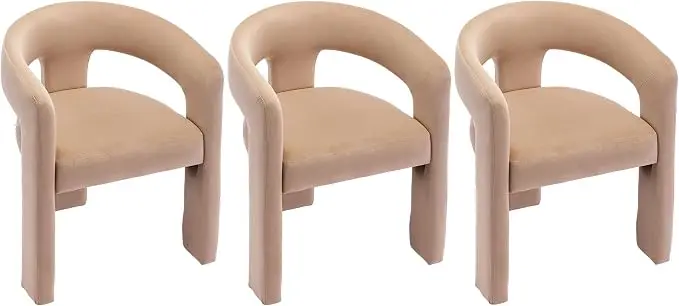 VESCASA Velvet Barrel Dining Chair