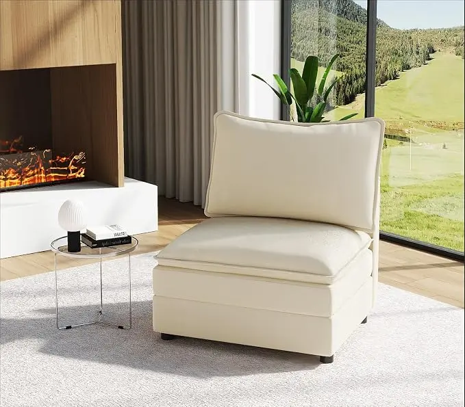 Vesgantti 40" Single Seat Sofa, Comfy Cloud Couch Deep Seat Upholstered Couch