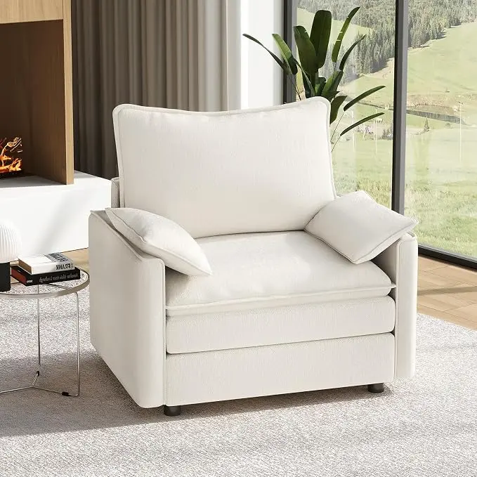 Vesgantti 40" Single Seat Sofa, Comfy Cloud Couch Deep Seat Upholstered Couch