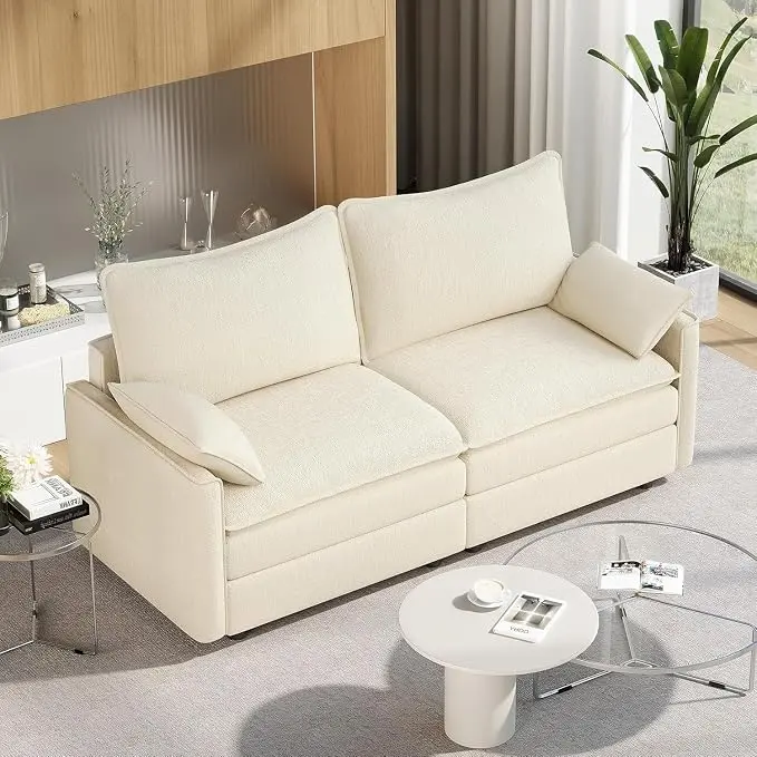 Vesgantti 74" Loveseat Sofa for Living Room, Comfy Cloud Couch Deep Seat