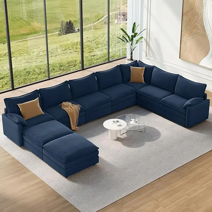 Vesgantti Large Modular Sectional Sofa, Big Comfy Cloud Couch