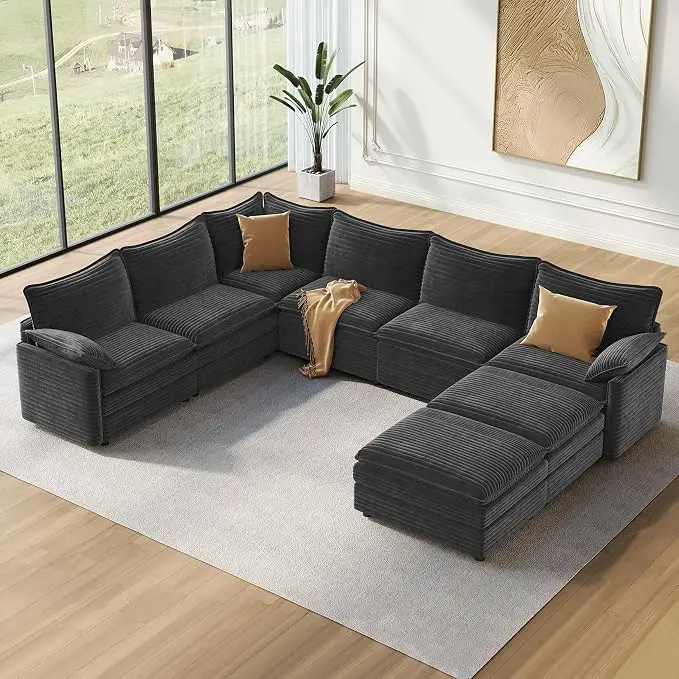 Vesgantti Large Modular Sectional Sofa, Big Comfy Cloud Couch