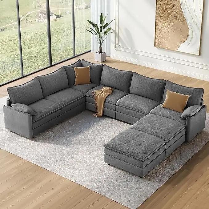 Vesgantti Large Modular Sectional Sofa, Big Comfy Cloud Couch