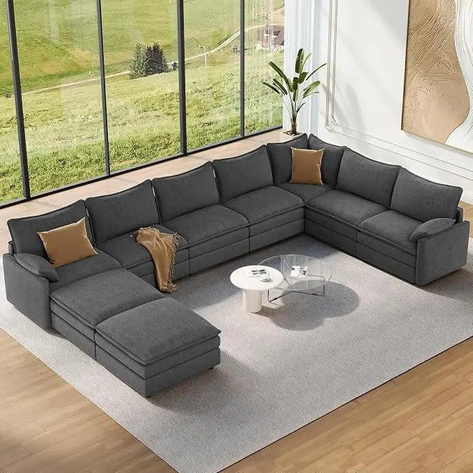 Vesgantti Large Modular Sectional Sofa, Big Comfy Cloud Couch