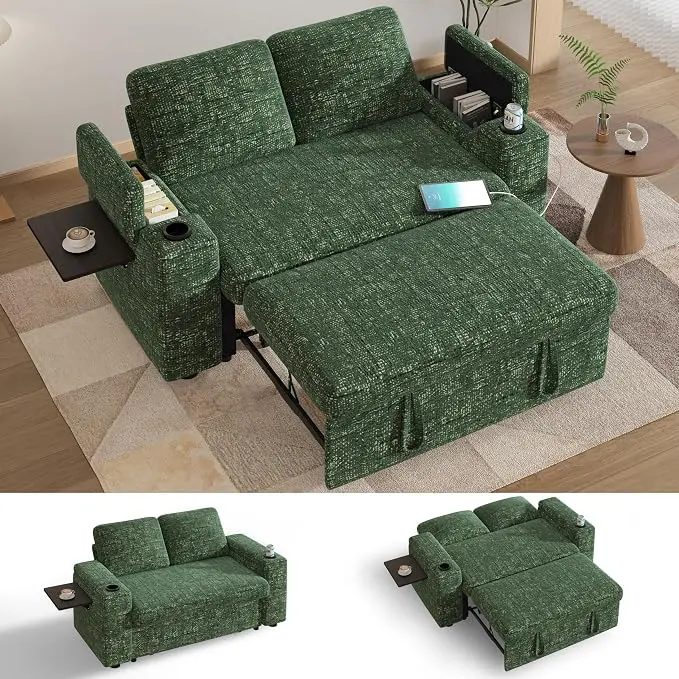 Vipbear 65" Loveseat Sleeper Sofa