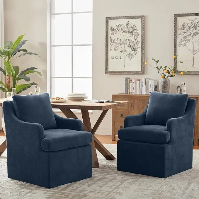 VKNOW Upholstered Dining Chairs Set of 2, Modern Kitchen Chairs Dinner Chairs