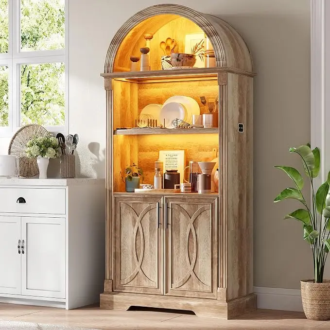 Vlsrka Arched Cabinet, Kitchen Pantry Cabinets