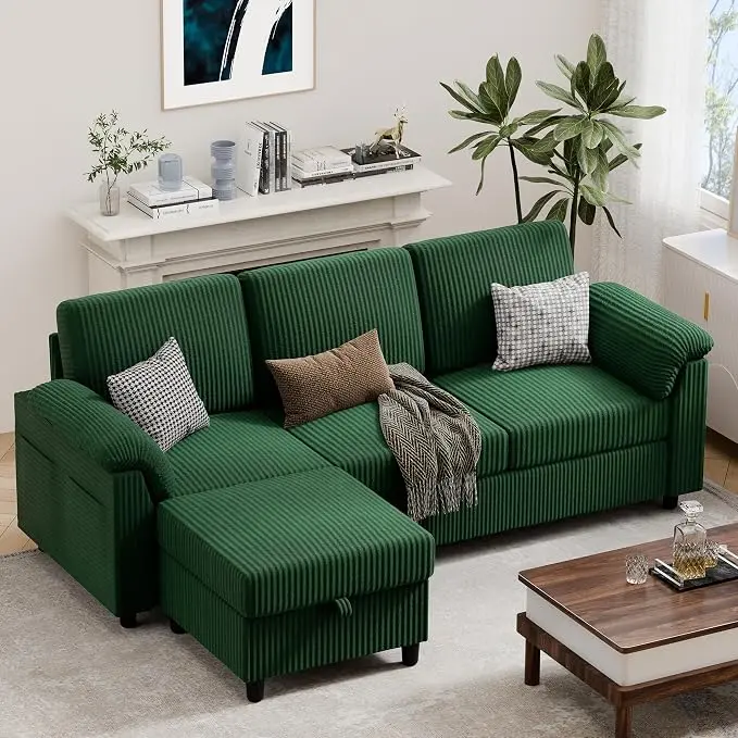 Vongrasig 79" Convertible Sectional Couch Sofa
