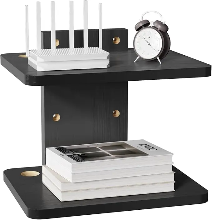 WALI Floating TV Shelf, 2 Tier Projector Shelf
