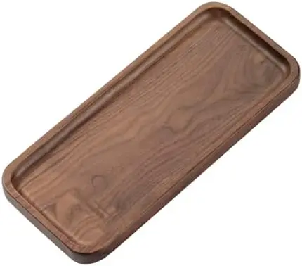 Walnut Serving Tray Solid Wood Tray, 11.8 x 5 inch
