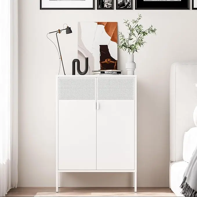 Washsemba 2 Mesh Door Metal Storage Cabinet