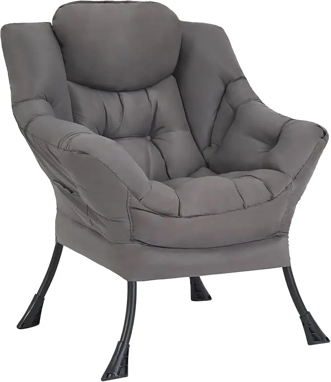 Welnow Dark Grey Single Lazy Chair