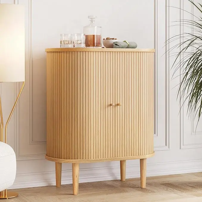 WERMO 28'' Fluted Bar Cabinet