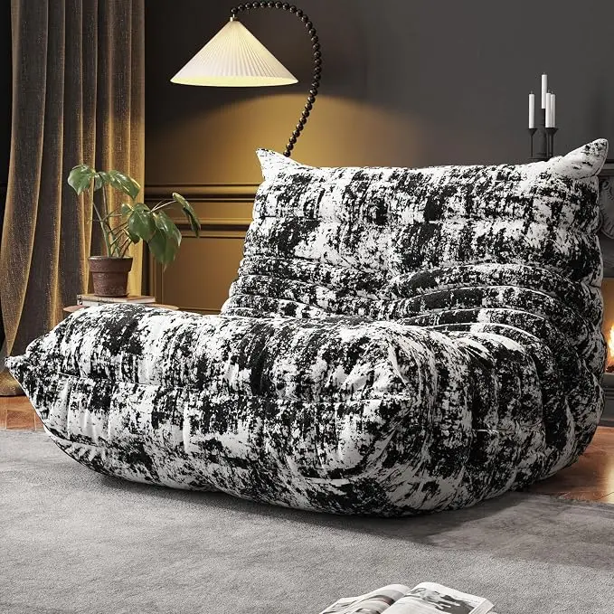 WHGBJA Memory Foam Bean Bag Chair