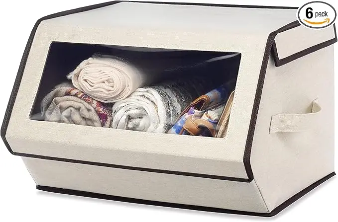 Whitmor Stackable Window Storage Boxï¼6 pack