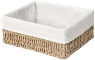 Wicker Baskets with Handles,woven Baskets for Organizing,1-pack