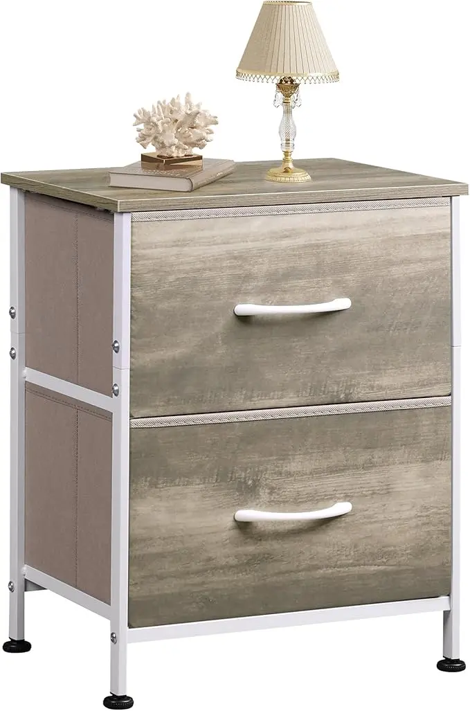 WLIVE Nightstand, 2 Drawer Dresser
