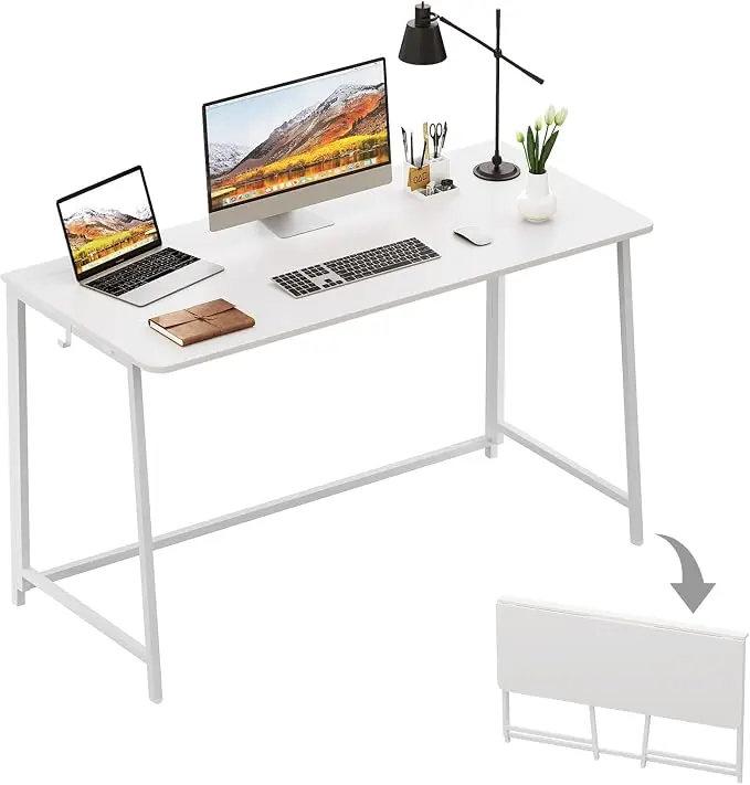 WOHOMO Folding Desk, 47.2" Foldable Computer Desk