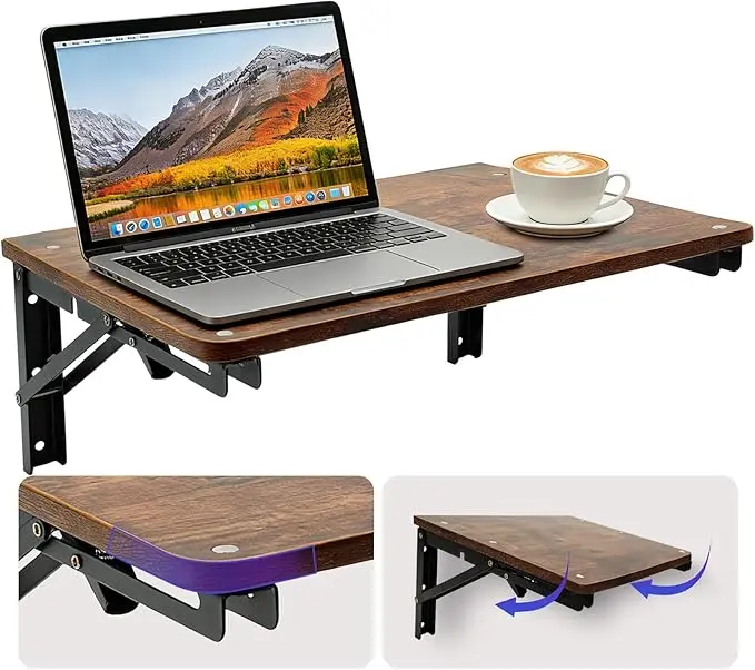 Wooden Folding Shelf Wall Mounted