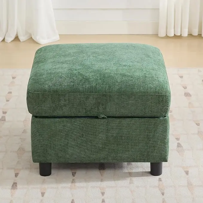WUTUTUEE 25”Square Storage Ottoman Module