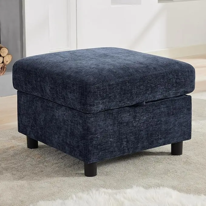 WUTUTUEE 25'' Square Storage Ottoman Module