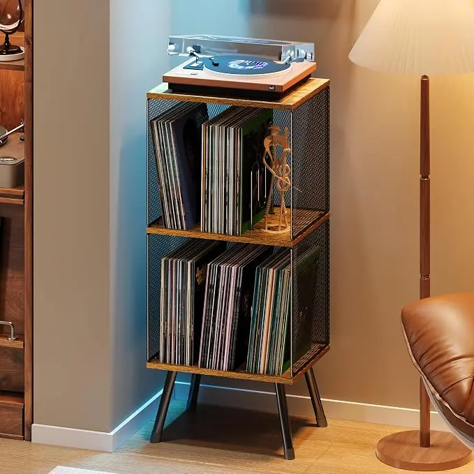 X-cosrack 3-Tier Record Player Stand, Turntable Stand