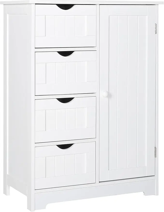 Yardenaler Bathroom Floor Storage Cabinet