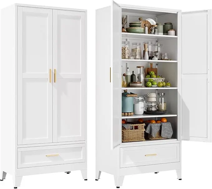 YAUWOH 71''Tall Kitchen Pantry Cabinet