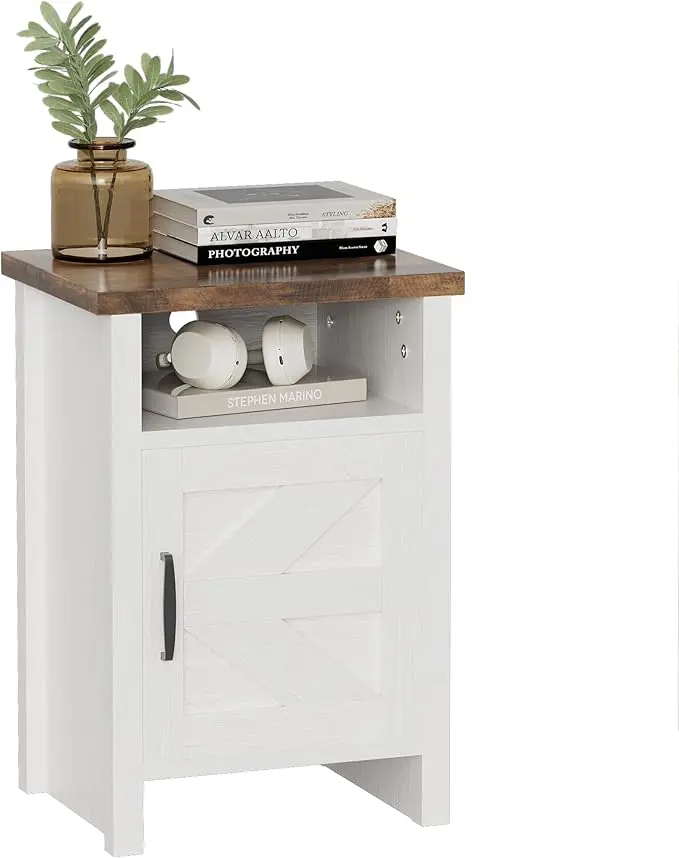 YESHOMY Farmhouse Modern Nightstand