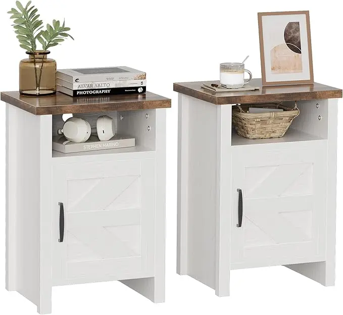 YESHOMY Farmhouse Modern Nightstand
