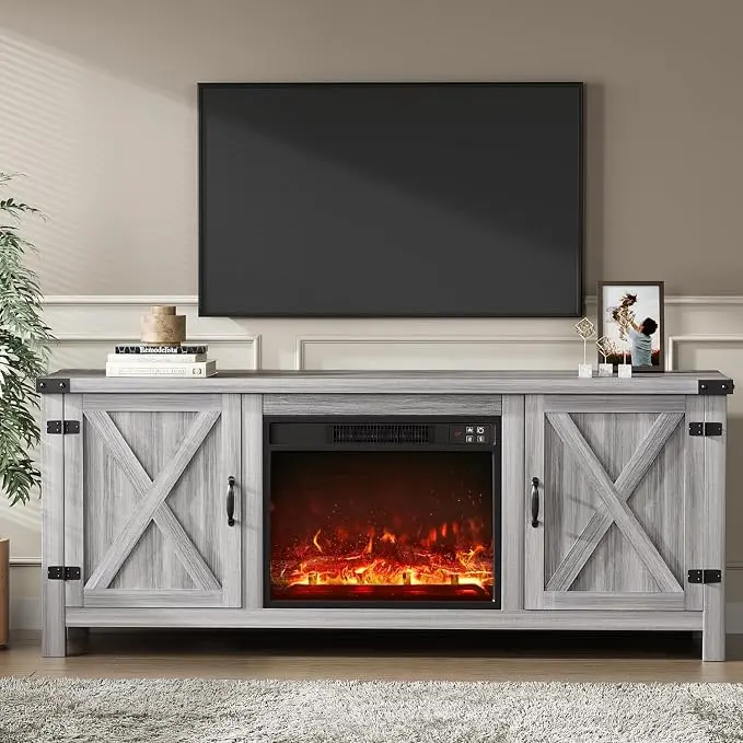 YESHOMY Fireplace TV Stand