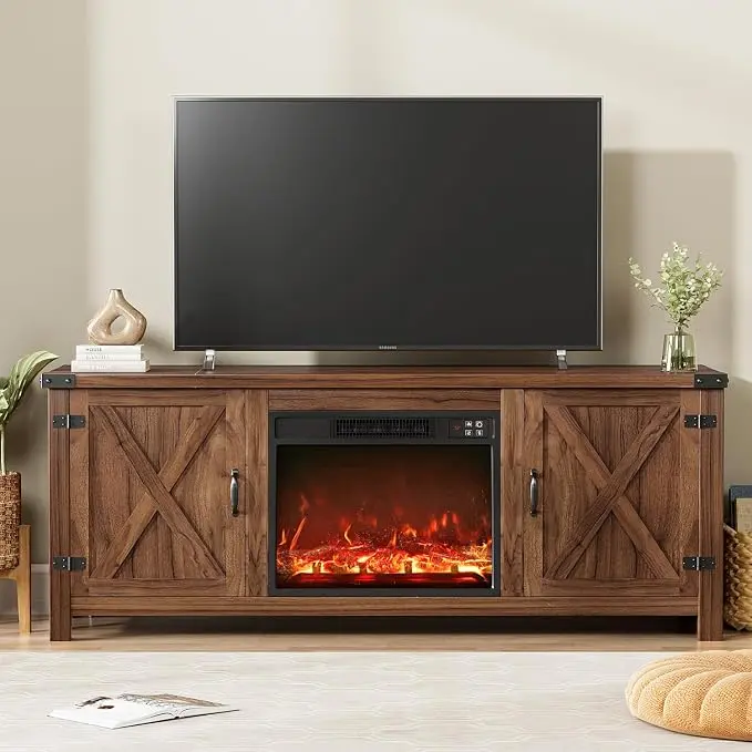 YESHOMY Fireplace TV Stand