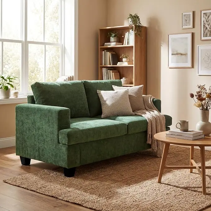 YOUDENOVA Sofa, 63” Comfy Loveseat Sofa