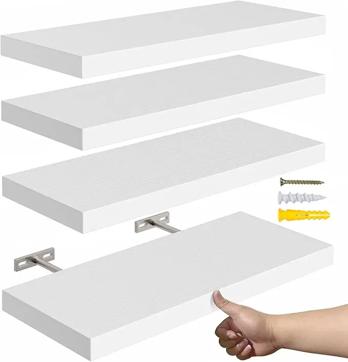 YUFLINX 16’’White Floating Shelves