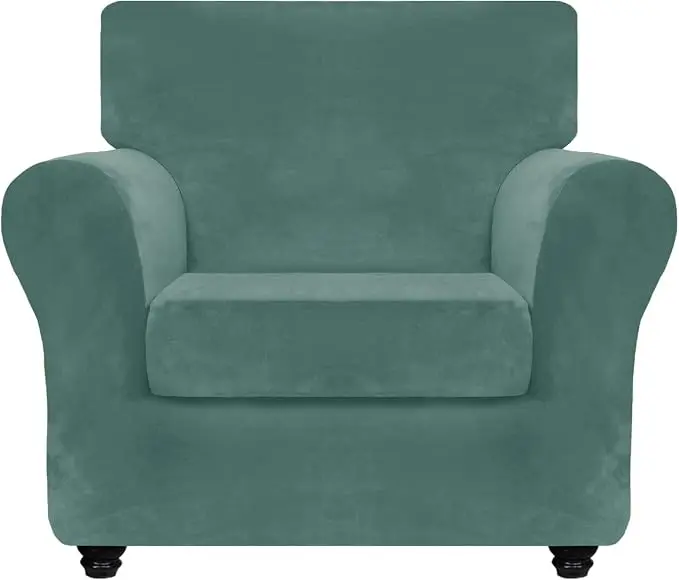 ZNSAYOTX Luxury Velvet Chair Slipcovers